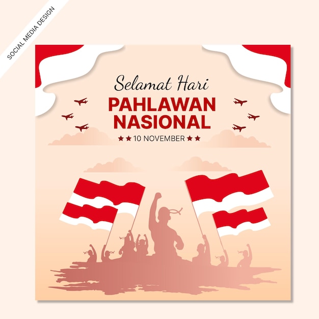 Hari pahlawan instagram post collection