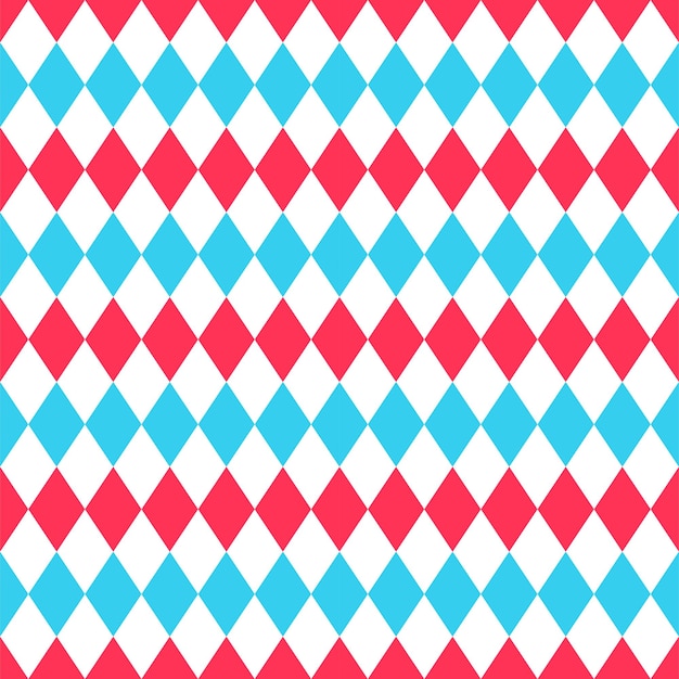 Vector harlequin lozenge backgrounds circus diamond seamless pattern modern argyle backdrop