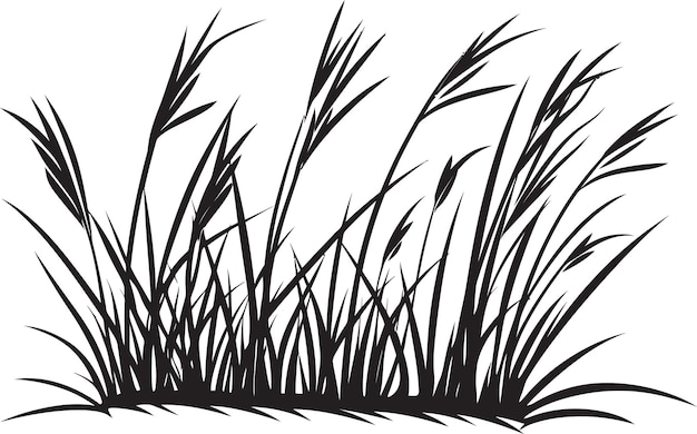 The Harmony of Nature Captivating Vector Illustrations of Grass Ecosystems