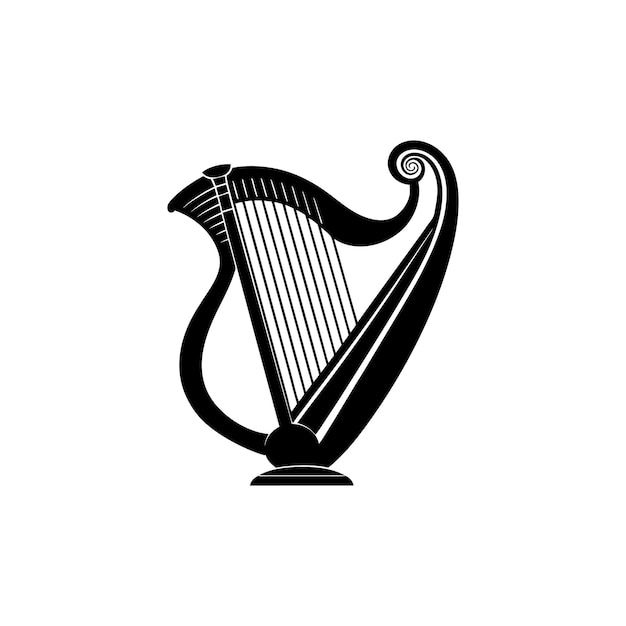 Harp silhouette design