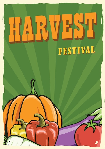 harvest festival poster design