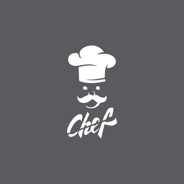 Vector hat chef logo template vector icon illustration