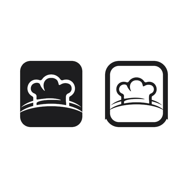 Hat chef logo template