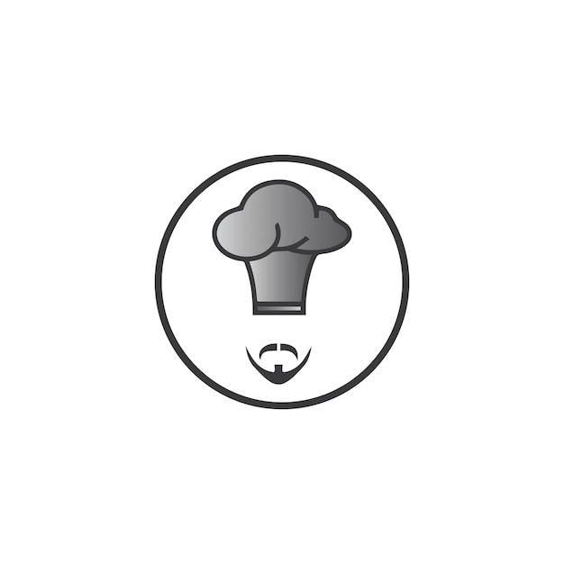 Hat chef logo template