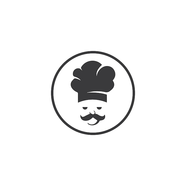 Hat chef logo template