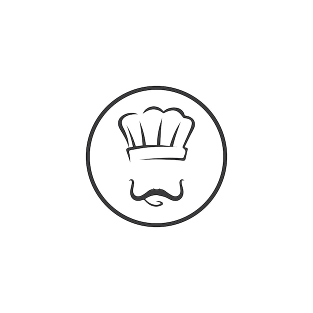 Hat chef logo template