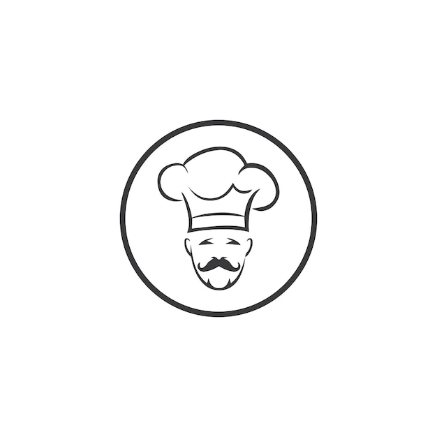 Hat chef logo template