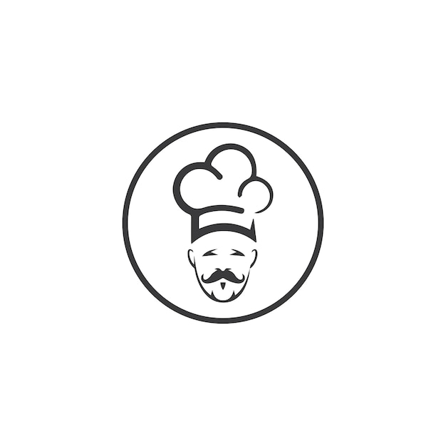 Hat chef logo template