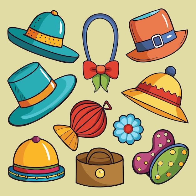 Hat Clip Art Vector Illustration Design