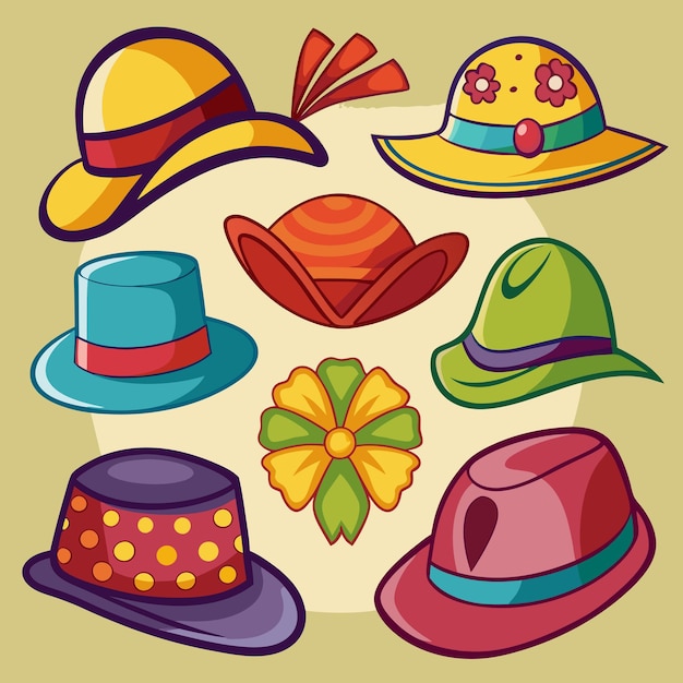 Hat Clip Art Vector Illustration Design