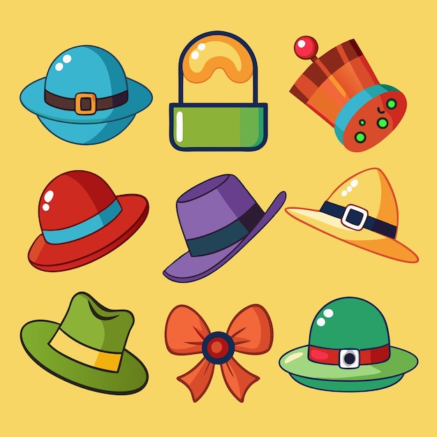 Hat Clip Art Vector Illustration Design