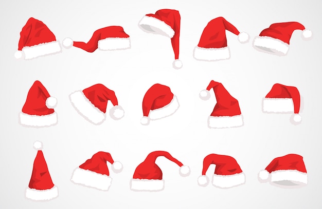 Hat santa claus vector design