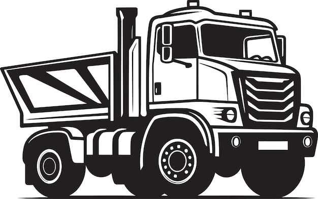 Hauling Harmony Vector Illustrations Celebrating Dumper Truck Engineering