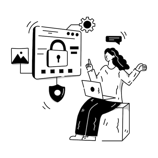 Have a look at this hand drawn illustration of web security