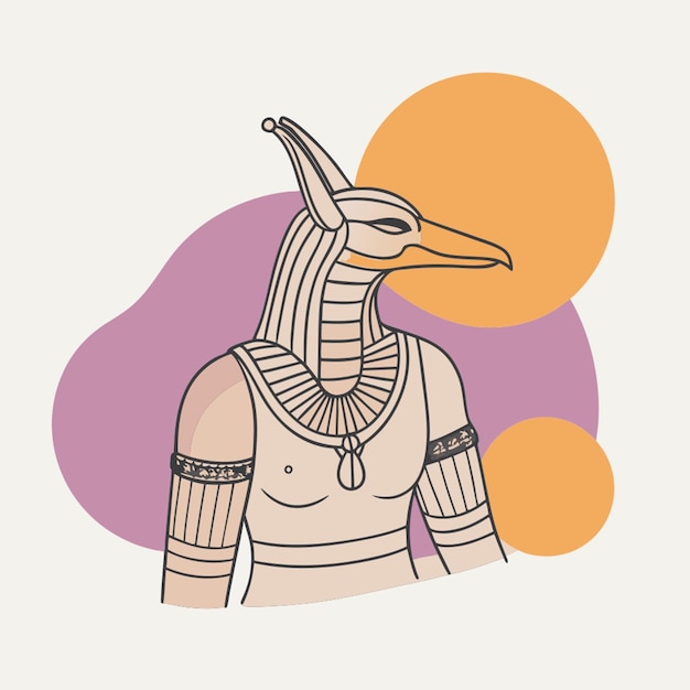 Vector have you ever wondered why thoth is so important in ancient egyptian mythology vector illustration