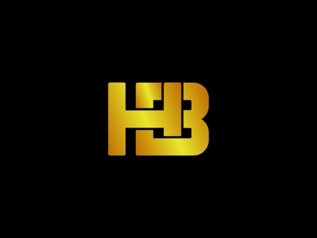 Hb logo on a black background