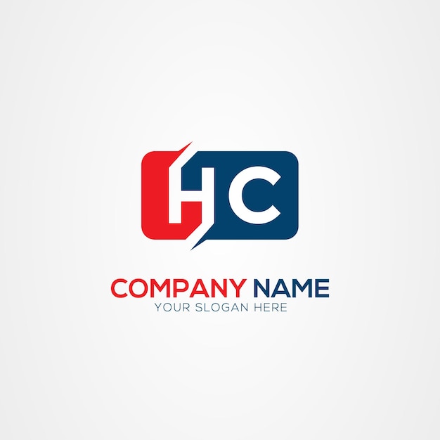 HC or CH Creative Modern Letters Logo Design Element