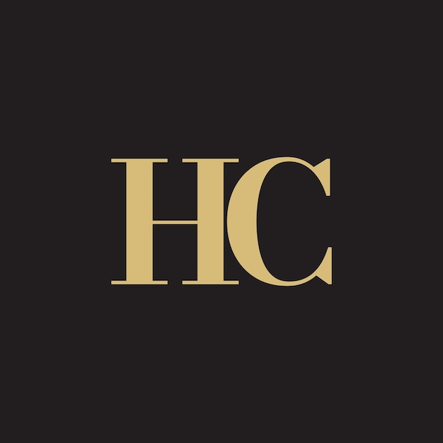 HC Letter Logo Monogram H and C Monogram Design HC Initials Letter