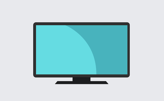 HD resolution SCREEN for web and TV. Flat design stock vector