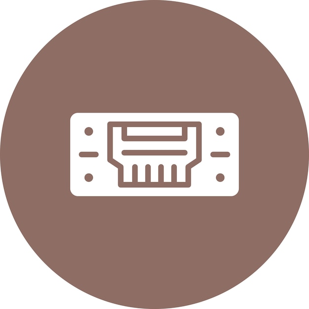 Hdmi Port vector icon illustration of Computer and Hardware iconset