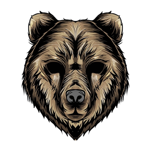 head bear vector design