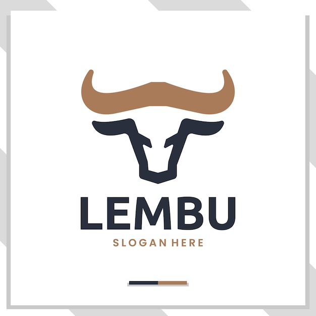 Head bull ,line art , logo design inspiration