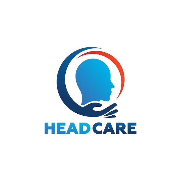 Head Care Logo Template Design Vector, Emblem, Design Concept, Creative Symbol, Icon