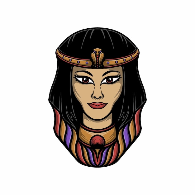 Head cleopatra vector illustration