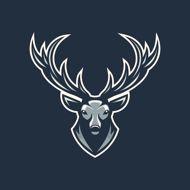 Head deer illustration