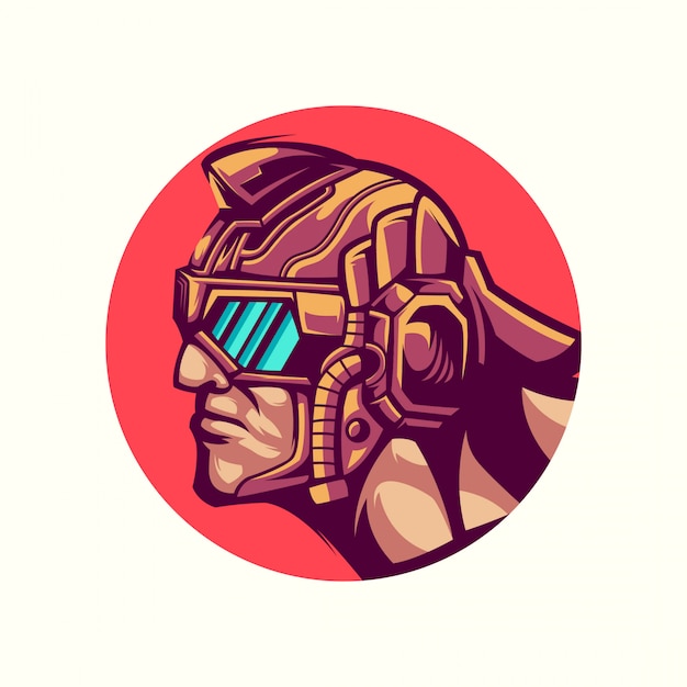 head hero logo vector