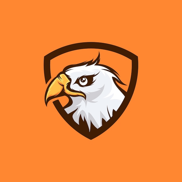 Head mascot eagle logo desigm, eagle illustration, eagle icon