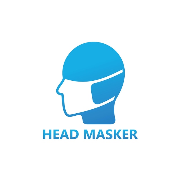 Head masker logo template design