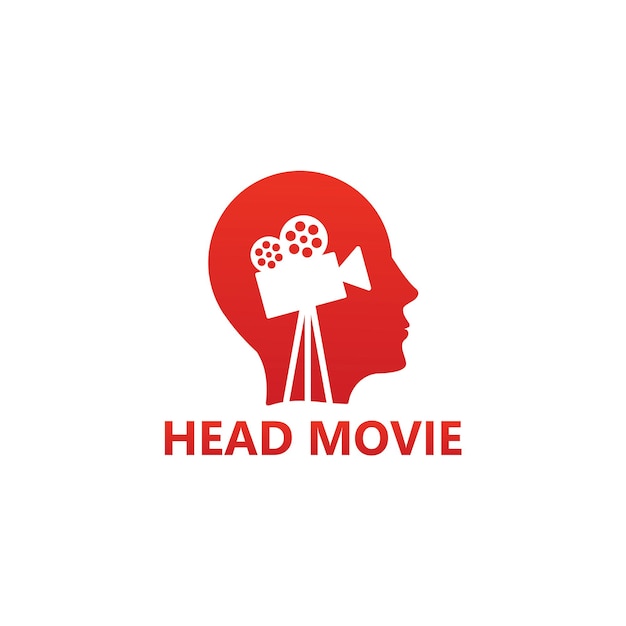 Head Movie Logo Template Design