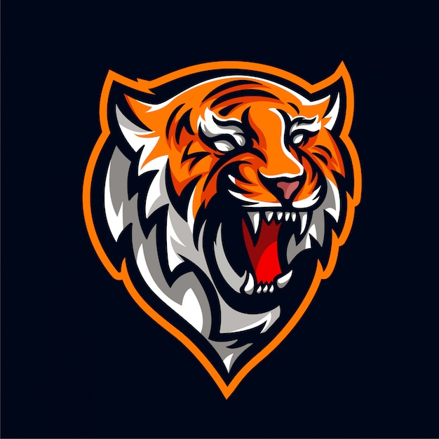 Head Tiger Mascot For Logo