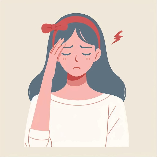 Vector headache people vektor illustration