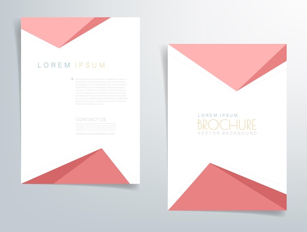 Header flyer business brochure vector graphic with space for text and message design