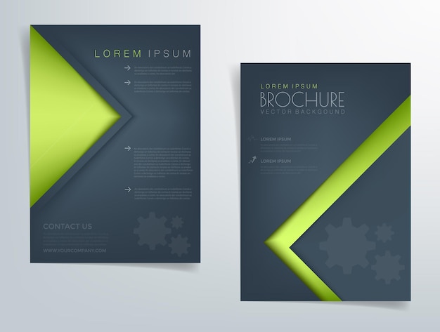 Header flyer business brochure vector graphic with space for text and message design