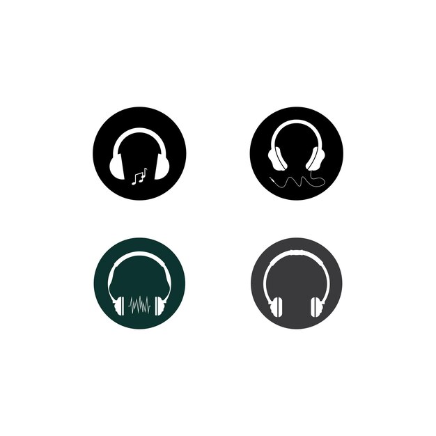 Vector headphone logo