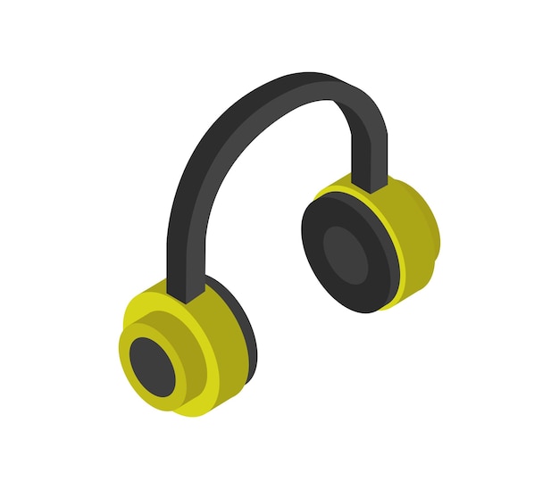 Headphones isometric