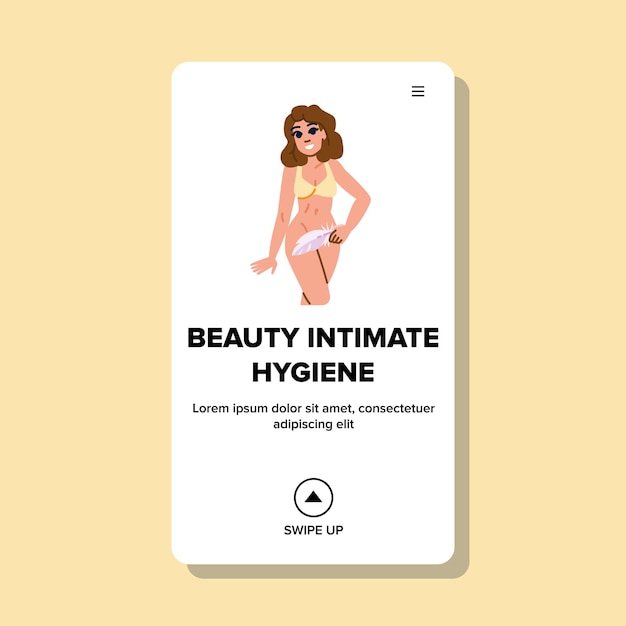 health beauty intimate hygiene vector