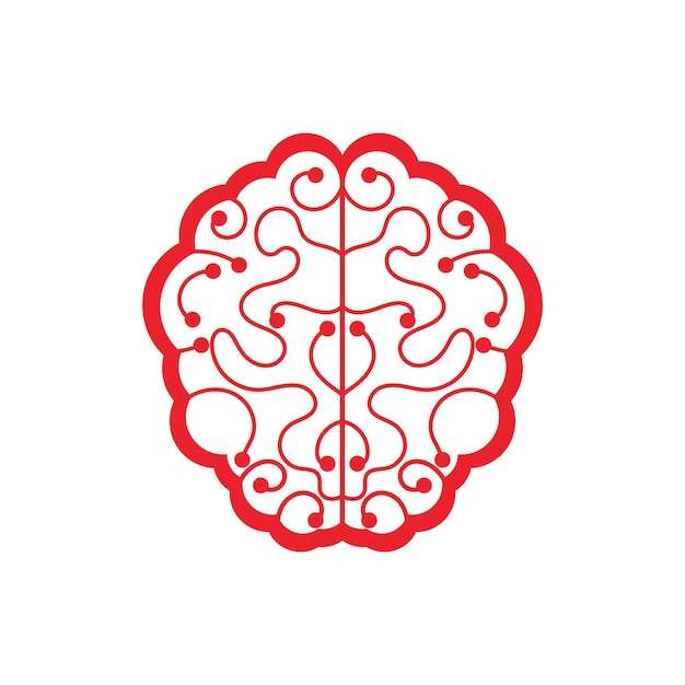 Health Brain Vector Illustration Icon Template