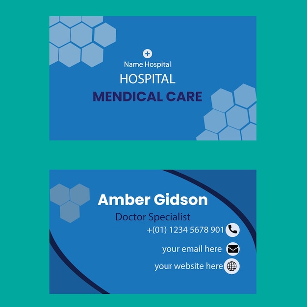 Health care Business Card Template Design