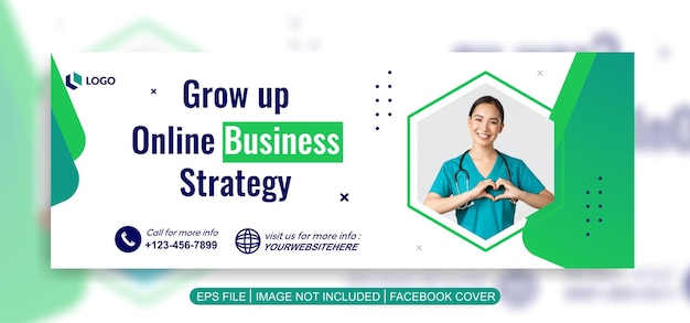 health care facebook cover banner template