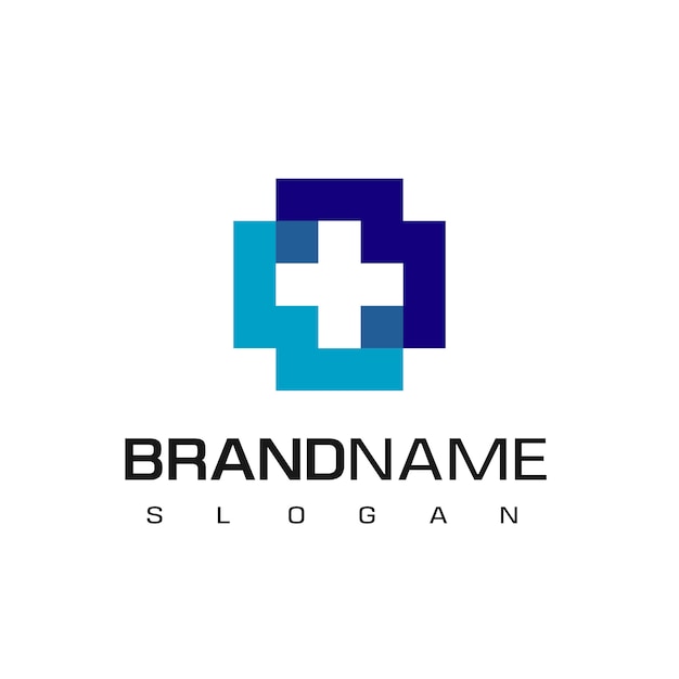 Health Care, Hospital Logo With Cross Symbol