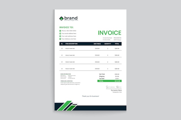 Health care and medical pattern invoice design