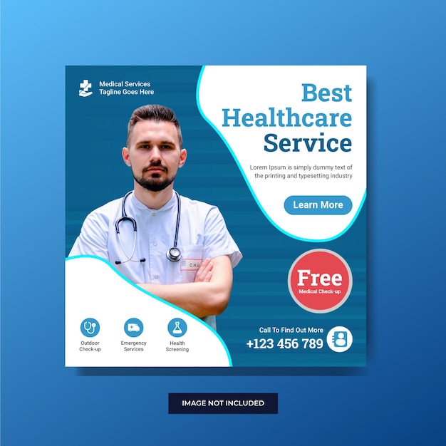 health care social media banner design