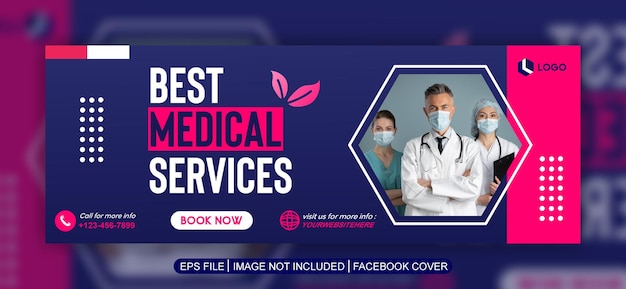 health care social media post banner template