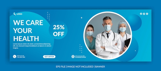 health care social media post template