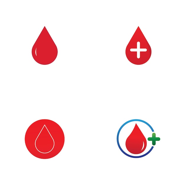 Health careBlood donation logo icon design template