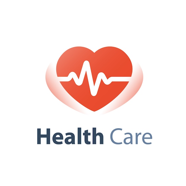 Health check up, heart pulse trace, medical service, cardiovascular disease diagnosis